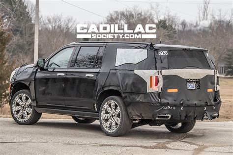 Refreshed 2024 Cadillac Escalade ESV Spied For The First Time