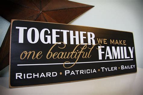 Custom Blended Family Sign Personalized With Names Great for | Etsy ...