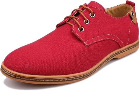 red-oxford-man-casual-shoes-vegan-synthetic-leather - Vegan Men Shoes