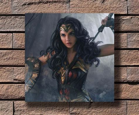 Y828 Wonder Women Movie Gal Gadot Hot Poster Art Canvas Print ...