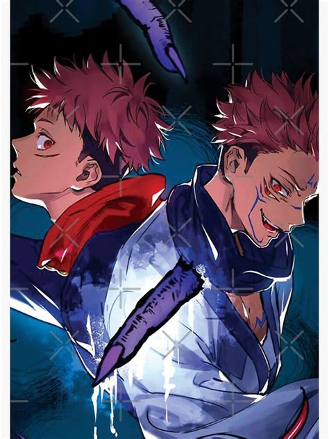 " jujutsu kaisen yuji itadori vs sukuna" Sticker by D-EmperorLight ...