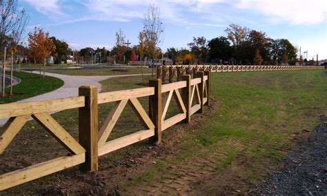 custom wood farm fence around park | Wood Fence | Pinterest | Farm ...