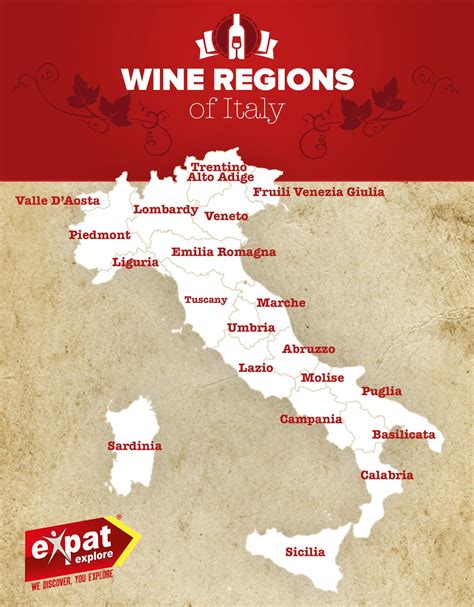 Map Italy Wine Regions - Middle East Political Map