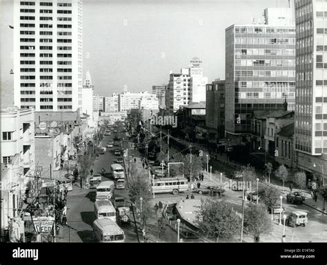 Modern buildings line el prado avenue in la paz hi-res stock ...