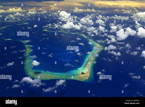 Aerial View of Ulithi Atoll Caroline Islands Pacific Yap Micronesia ...