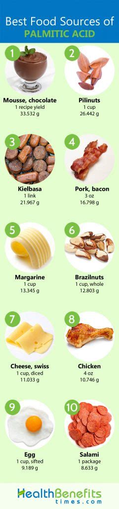 Palmitic acid Facts | Nutrition