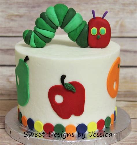 Hungry Caterpillar smash cake | Hungry caterpillar birthday ...