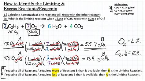 How To Determine Limiting Reactants