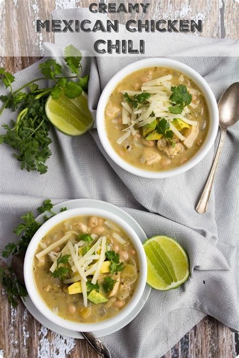 Creamy Mexican Chicken Chili Soup Recipe - fANNEtastic food ...