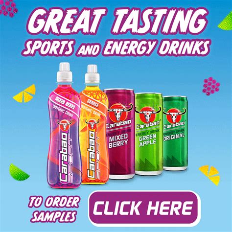 Carabao Sport and Energy Drink Samples