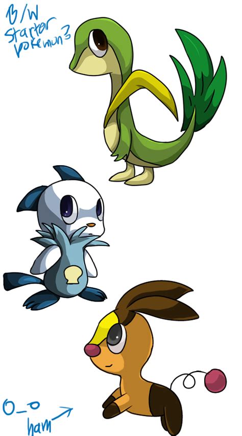 buribalek: pokemon black and white starters fully