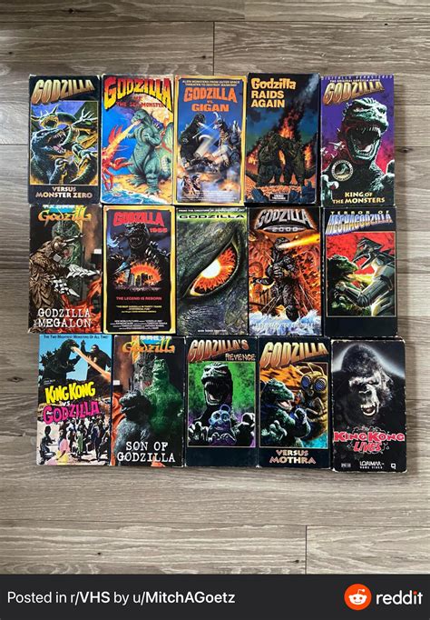 My Godzilla Vhs collection : GODZILLA