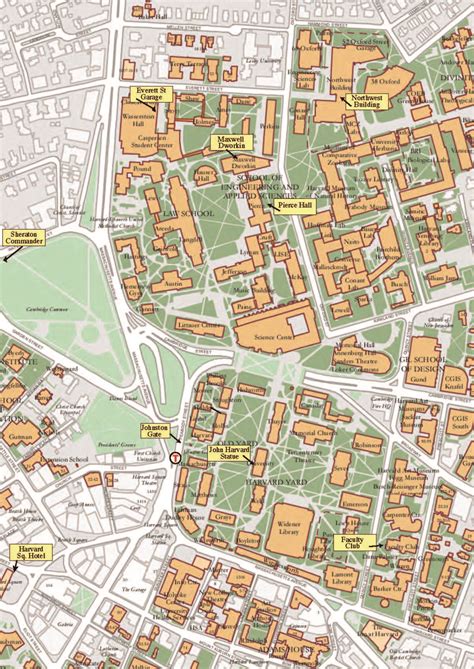 Harvard University Campus Map