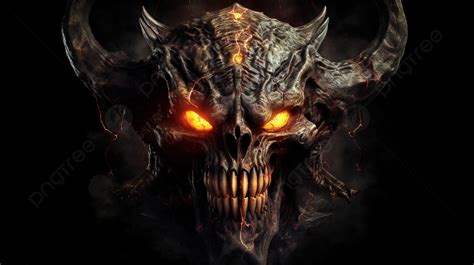 Fire Demon Skull Hd Wallpaper Hdx Background, Cool Demon Pictures, Cool ...