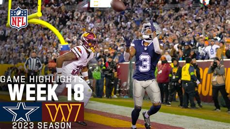 Dallas Cowboys vs. Washington Commanders Game Highlights | NFL 2023 ...