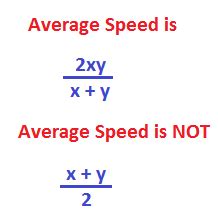 Average speed is determined by applying the formula: (total distance ...