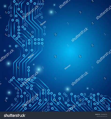 Abstract Background Printed Circuit Design Board Stock Vector (Royalty ...