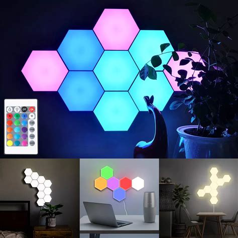 Touch Sensitive Modular Wall Lights, Honeycomb Lightings