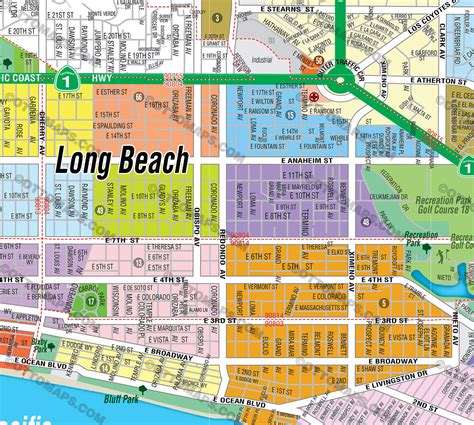 Long Beach California Map – Topographic Map of Usa with States