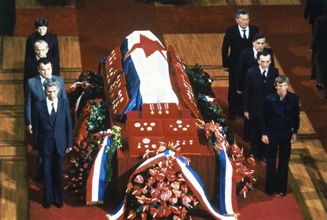 The funeral of Josip Broz Tito (President of Yugoslavia) at the ...