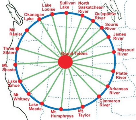 Magnetic Ley Lines in America | Grand Teton Circle - Ley Line Maps ...