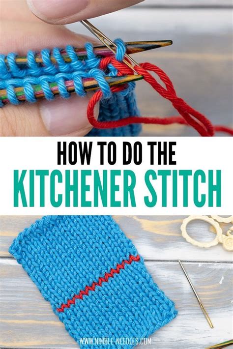 How to do the Kitchener Stitch - Graft two knitted pieces together ...