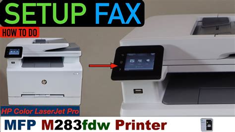 HP Color LaserJet Pro MFP M283fdw Setup Fax. - YouTube