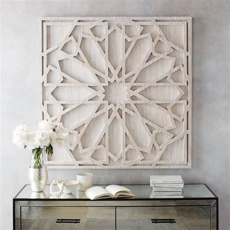 west elm Graphic Wood Wall Art - Whitewashed (Square) | Wood wall art ...