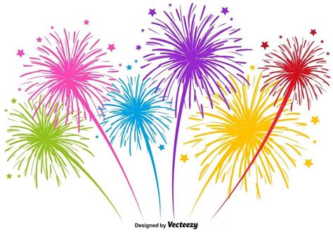 Vector Multicolored Firework Illustration 162718 Vector Art at Vecteezy