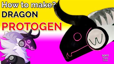 How to make a paper Protogen Dragon. DIY Sofit PaperCraft - YouTube