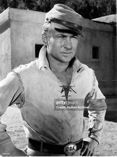 American actor Nick Adams poses in costume as Johnny Yuma from the ...