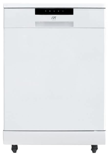 Energy Star 24" Portable Stainless Steel Dishwasher, White ...