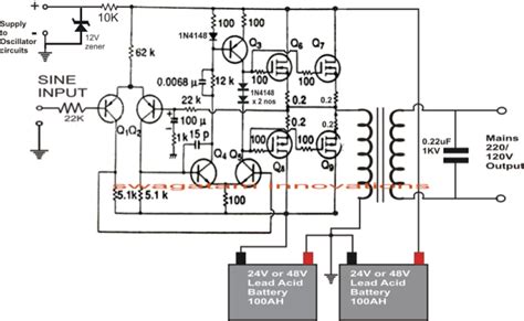 DIY 1KVA Pure Sine Wave Inverter Circuit