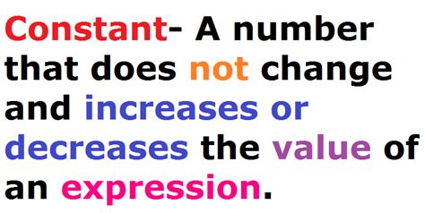 772-2011: What does Constant mean in Math?