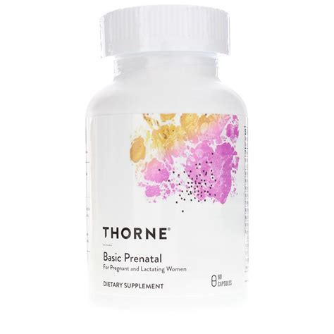 Thorne Basic Prenatal is a complete dietary supplement for pregnant and ...