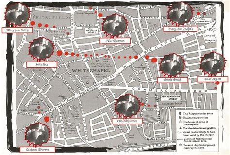 Exploring London's Dark Past With The Jack The Ripper Walking Tour Map ...