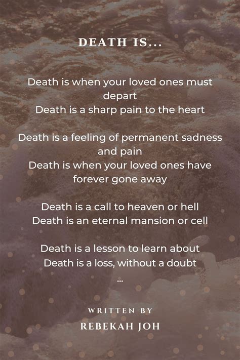 Poems About Death Of A Loved One Sad Poems