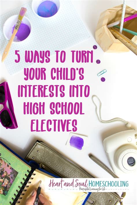 5 Ways to Turn Your Child's Interests Into High School Electives ...