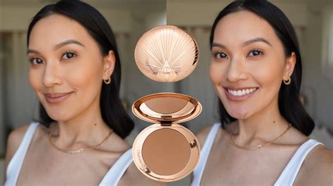 CHARLOTTE TILBURY AIRBRUSH BRONZER REVIEW FOR MEDIUM SKIN | uluu - YouTube