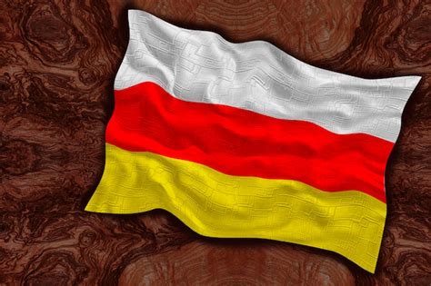 Premium Photo | National flag of south ossetia background with flag of ...