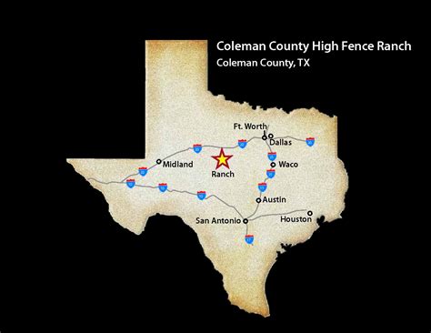 Coleman_TEXAS_Map | JC Wilson Ranches and Commercial Real Estate