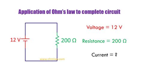 Ohm's Law Circuit Diagram