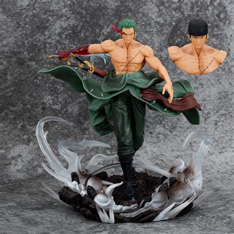 Estátua Roronoa Zoro Olho de Asura Haki do Armamento: One Piece Saga De ...