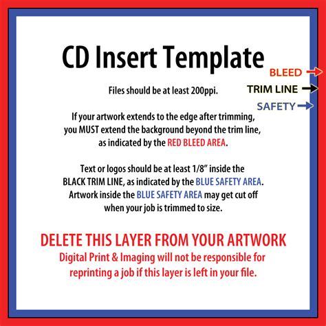 13 Free CD Cover Insert Template Images - CD Jewel Case Insert Template ...