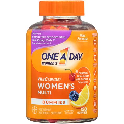 One A Day Women’s VitaCraves Multivitamin Gummies, Supplement with ...