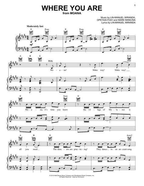 Where You Are | Sheet Music Direct