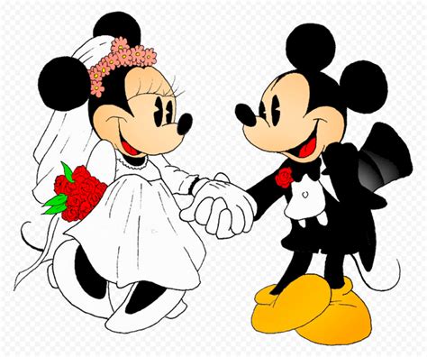 Clipart Mickey Mouse Minnie Mouse Wedding PNG | Citypng