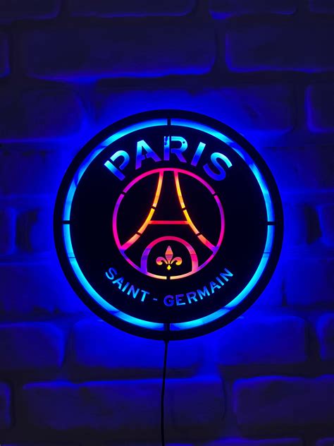 Paris Saint-germain FC Logo Led Sign Football Team Neon Sign - Etsy