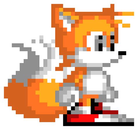 Tails Pixel Art Grid