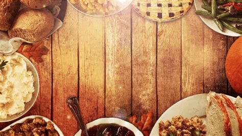 Thanksgiving Table Background - Church Media Resource